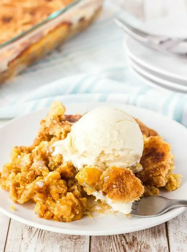 Peach Dump Cake