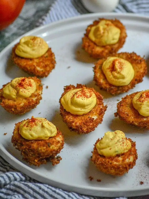 Cajun Style Fried Deviled Eggs