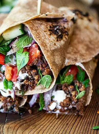 Turkish Lamb Wrap