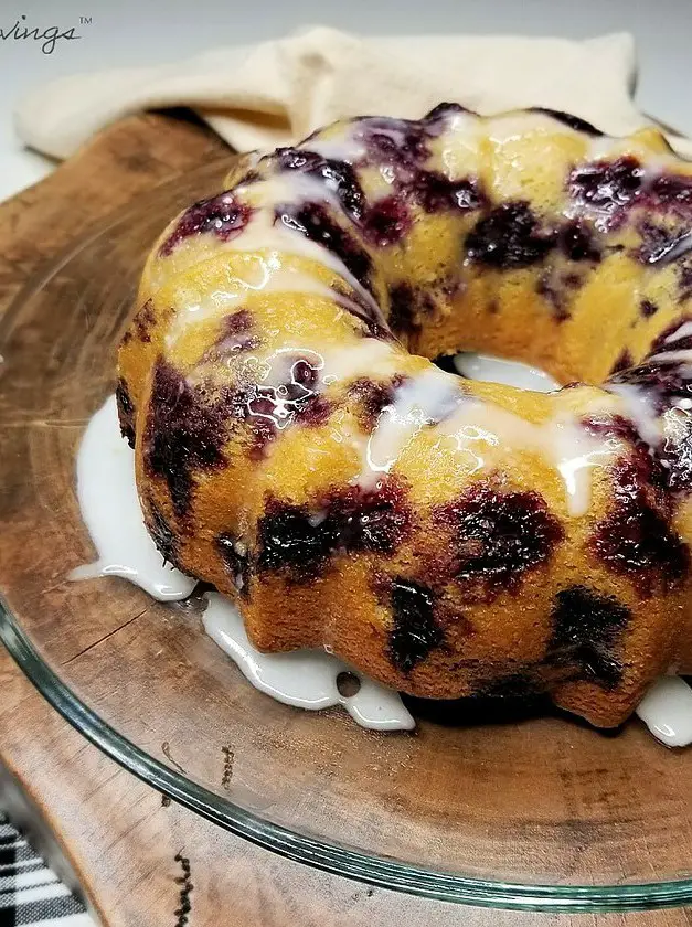 Blueberry Sour Cream Pound Cake