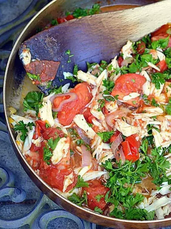 Fresh Crab & Campari Tomatoes