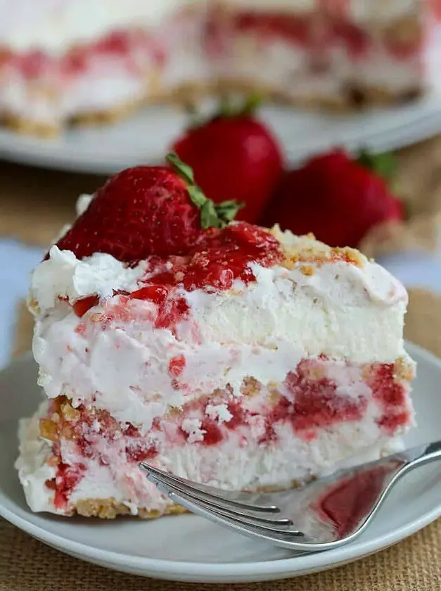 Strawberry Shortcake Ice Cream Cake