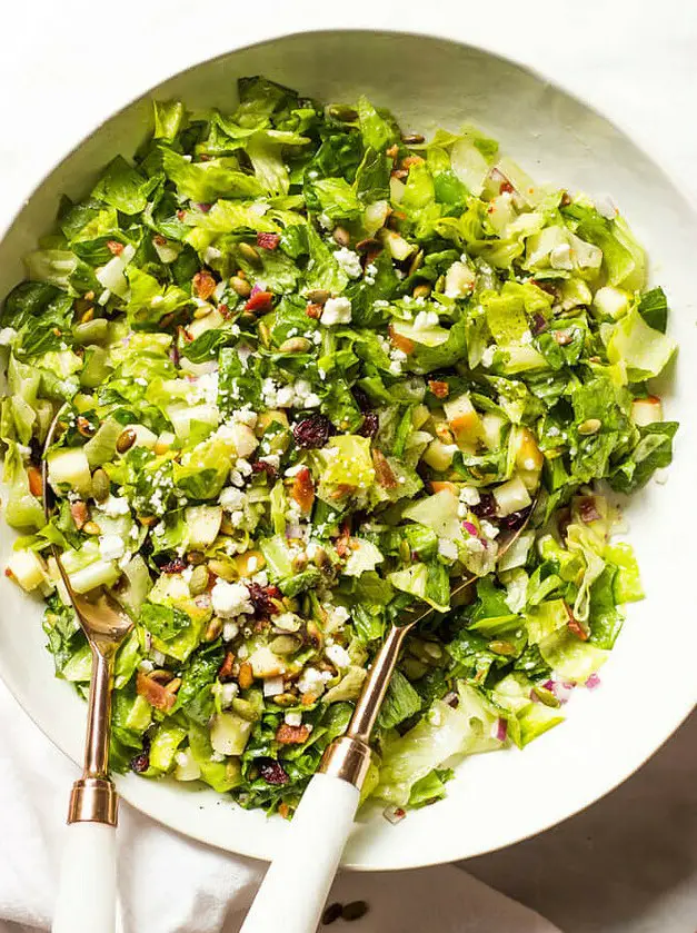 Chopped Autumn Salad with Honey Apple Cider Dressing