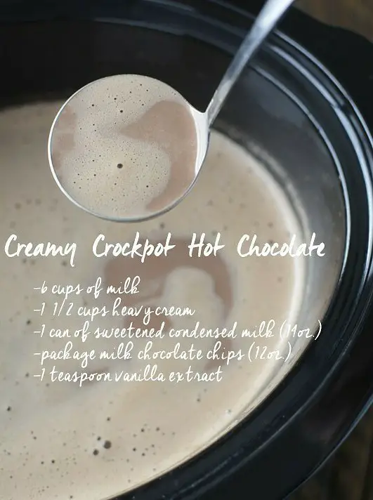 Creamy Crockpot Hot Chocolate