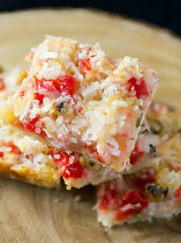 Pineapple Coconut Cherry Dream Bars