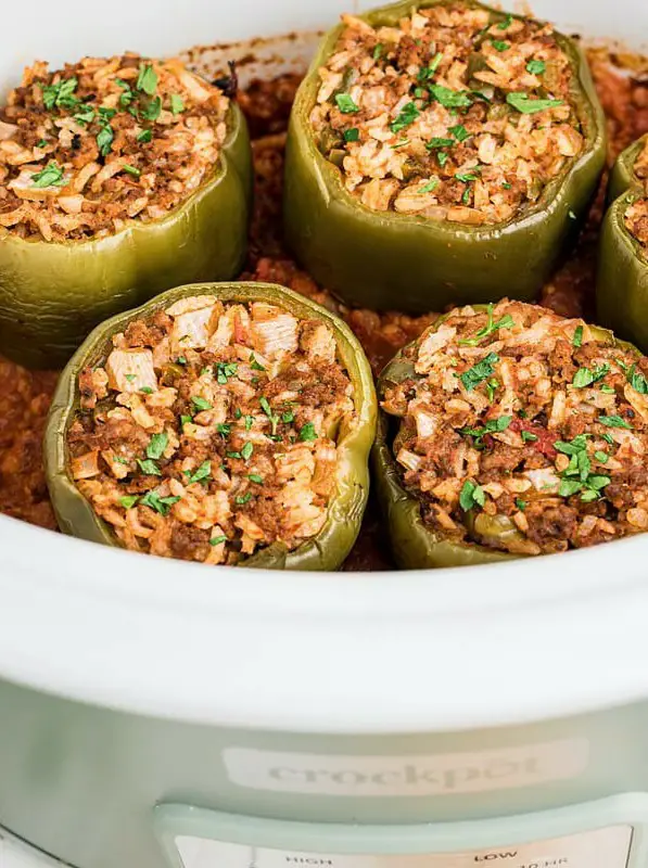 Slow Cooker Stuffed Peppers