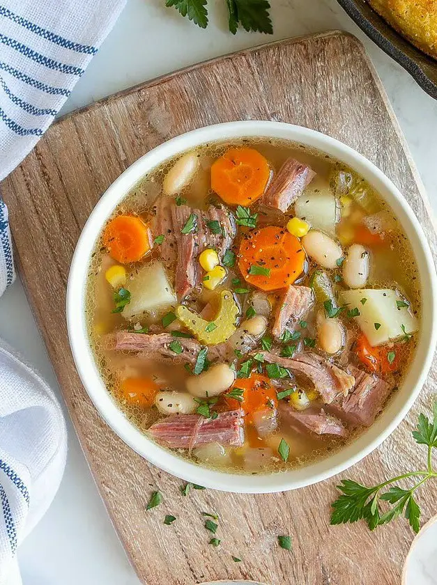 Slow Cooker Ham Bone Soup