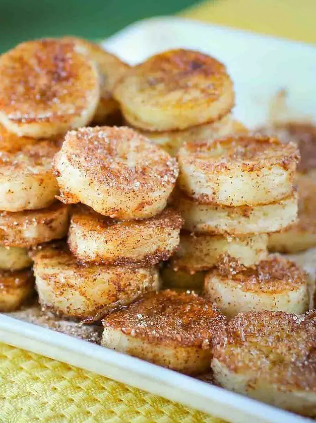 Pan Fried Cinnamon Bananas