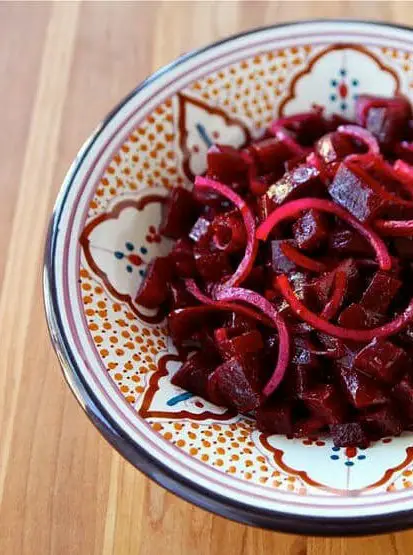 Roasted Beet and Red Onion Salad