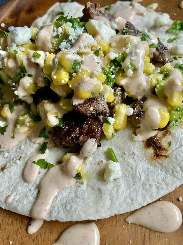 Steak Tacos with Corn Salsa