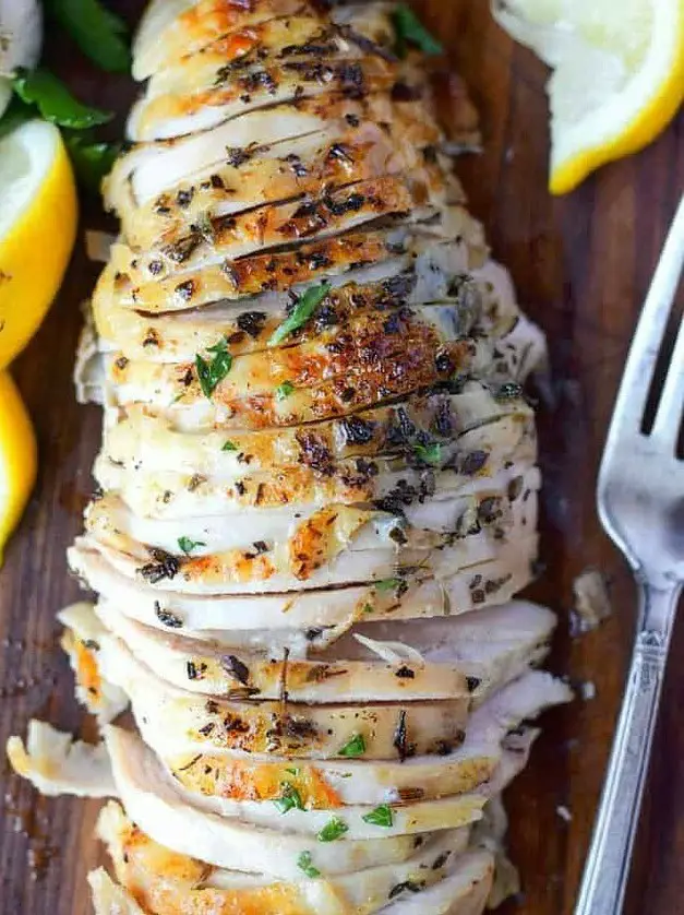 Brined Roasted Herb Chicken Breasts