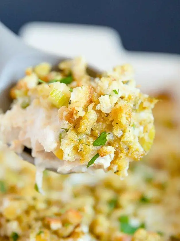 Creamy Turkey & Stuffing Casserole