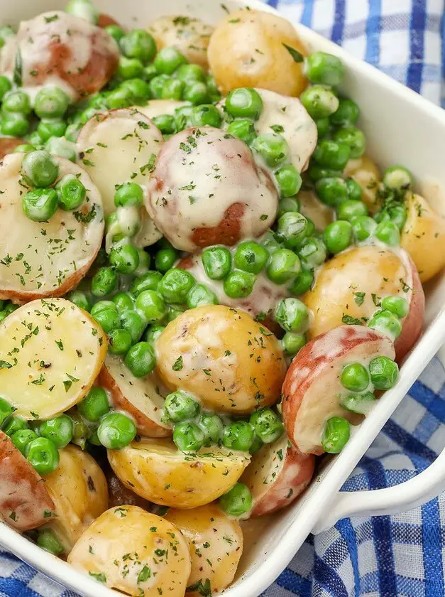 Creamed Peas and Potatoes