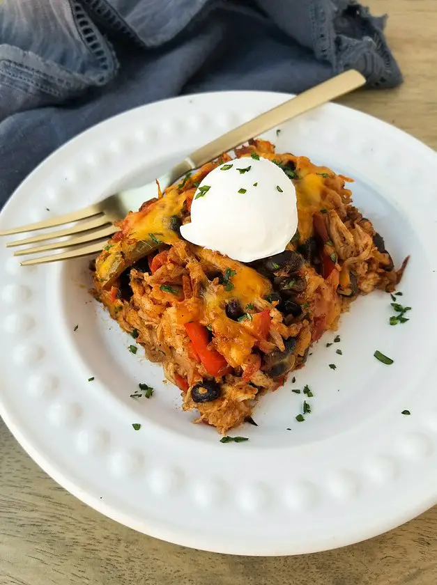 Rotisserie Chicken Fajita Casserole