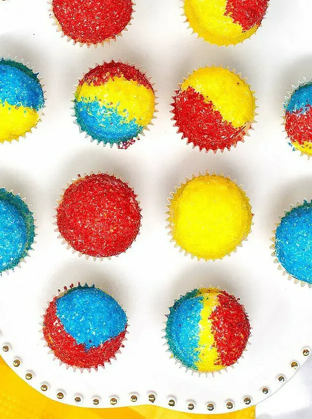 Snow Cone Mini Cupcakes