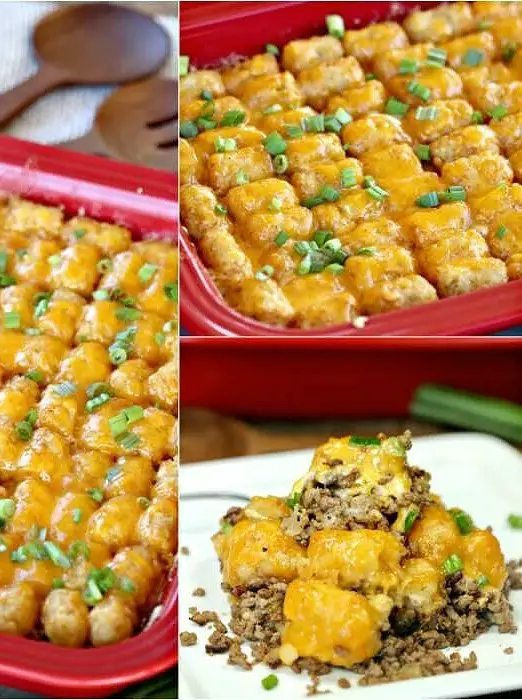 Cheeseburger Tator Tot Casserole