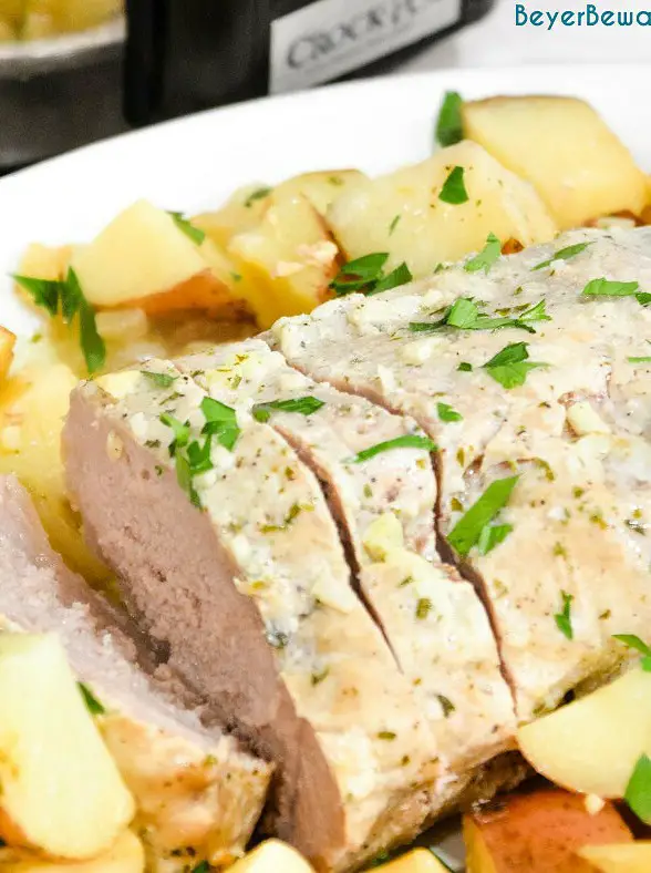 Crock Pot Ranch Pork Loin Roast and Potatoes