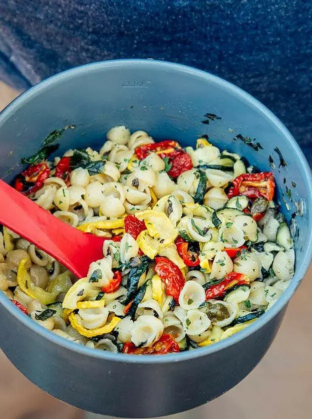 Backpacking Pasta Primavera