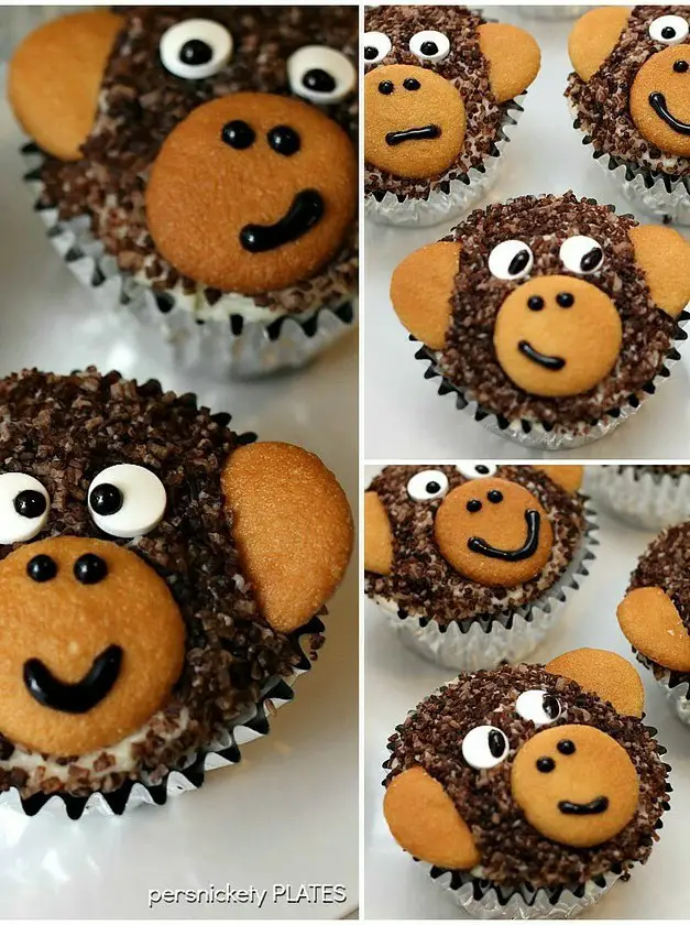 Easy Monkey Cupcakes