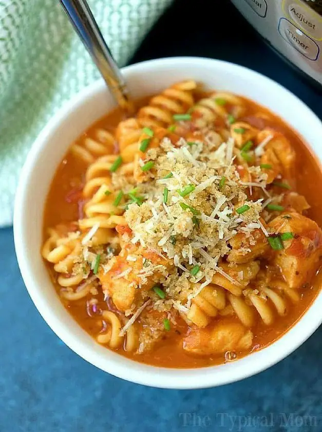 Instant Pot Chicken Parmesan Casserole