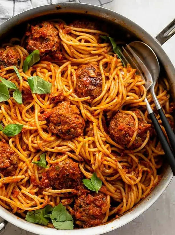 Homemade Spaghetti and Meatballs