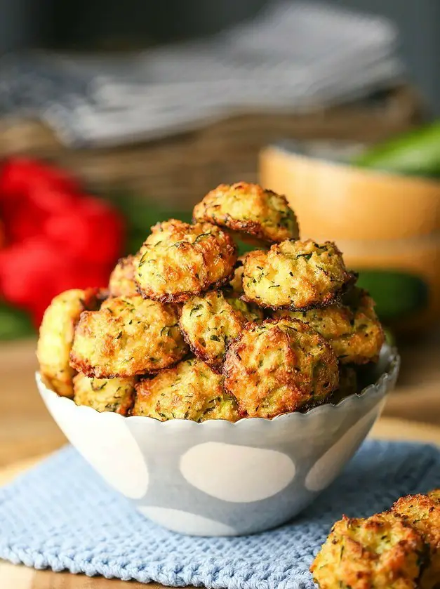 Cheesy Baked Zucchini Bites