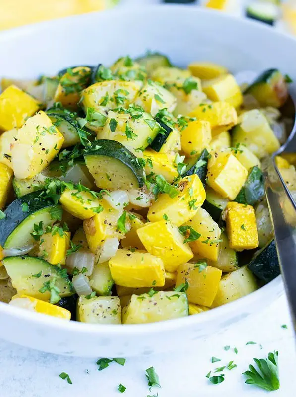 Sautéed Zucchini and Squash