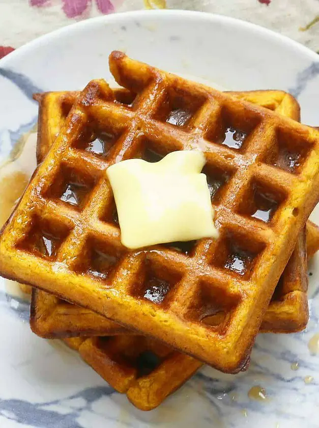 Pumpkin Belgian Waffles