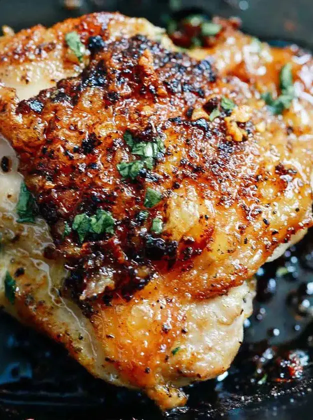 Garlic Butter Baked Chicken Thighs