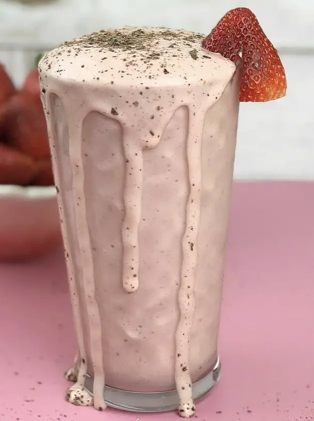 PB & Chocolate Strawberry Protein Smoothie