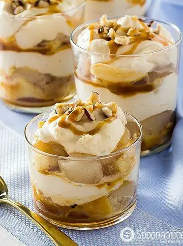 Easy Salted Caramel Pear Trifle