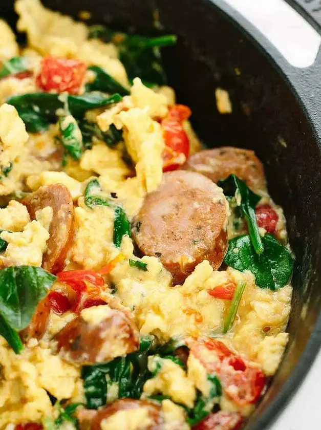 Breakfast Scramble with Italian Sausage