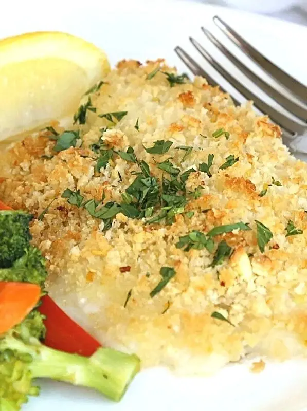 Garlic Crusted Tilapia