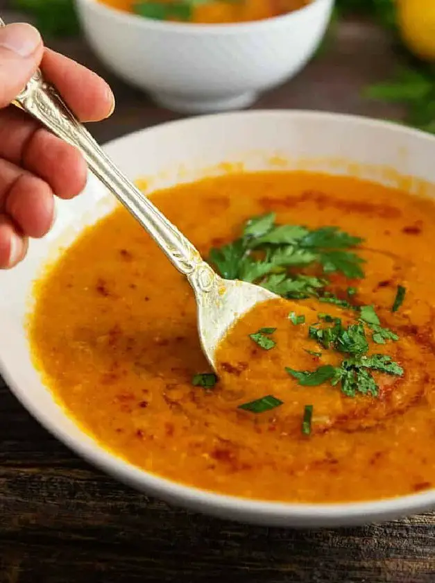 Moroccan Style Red Lentil Soup