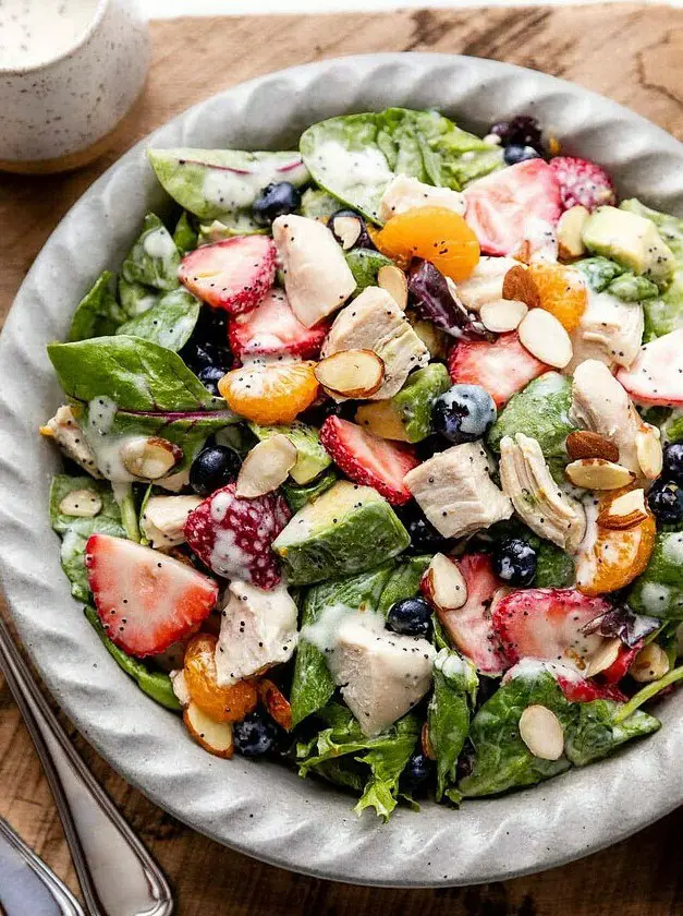 Fresh Strawberry Chicken Salad