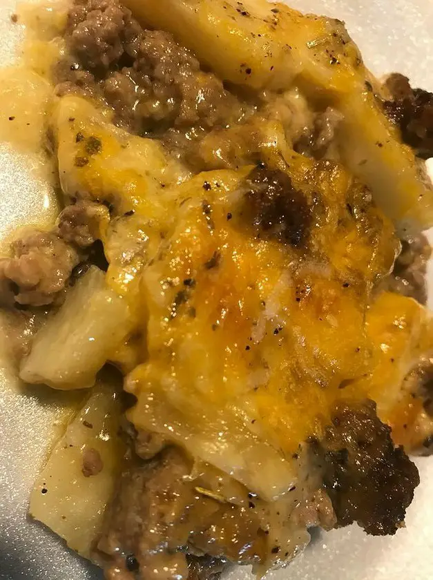 Hamburger Potato Cheese Casserole