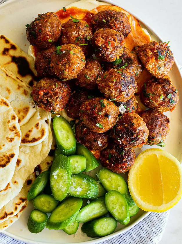 Harissa Lamb Meatballs