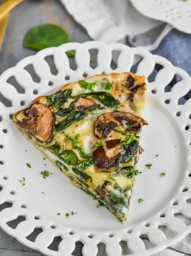 Crustless Spinach Quiche