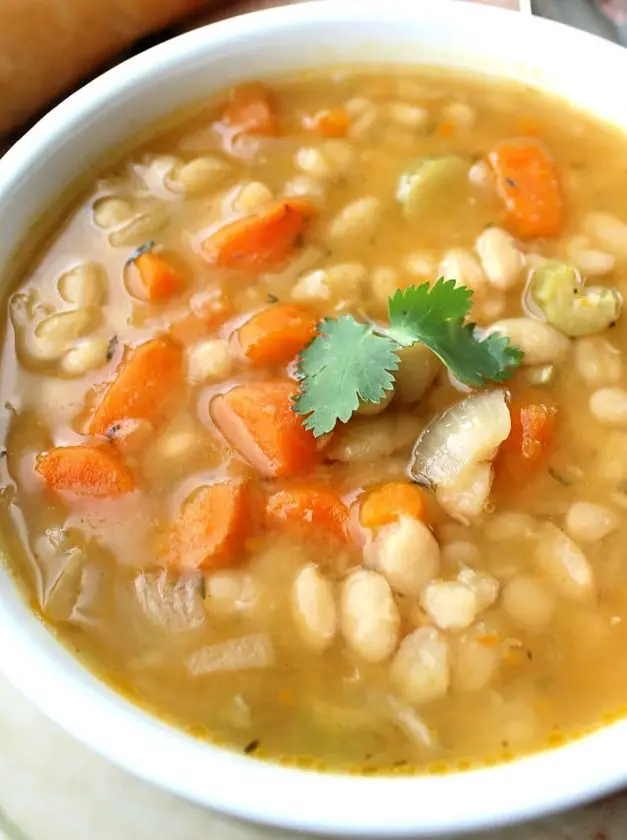 Slow Cooker Navy Bean Soup