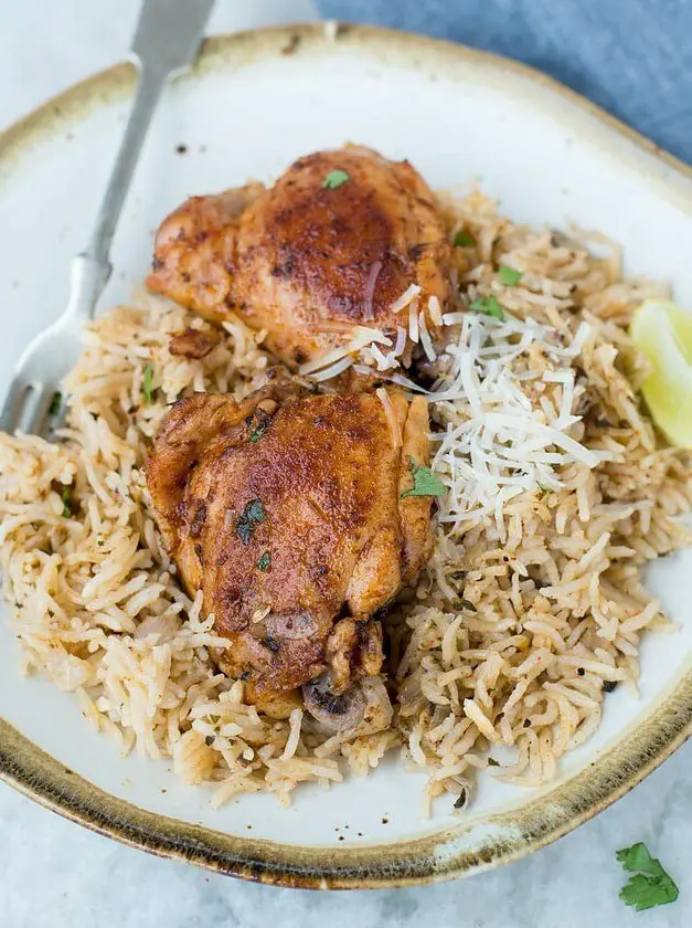 Instant Pot Garlic Herb Chicken and Rice