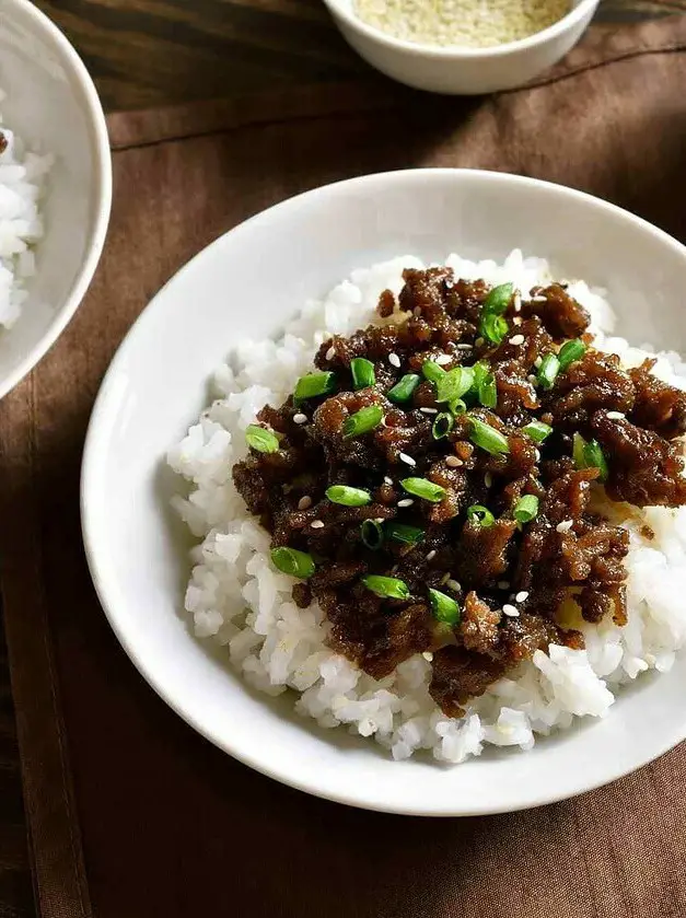 Ground Beef and Rice Bowls with Asian Glaze