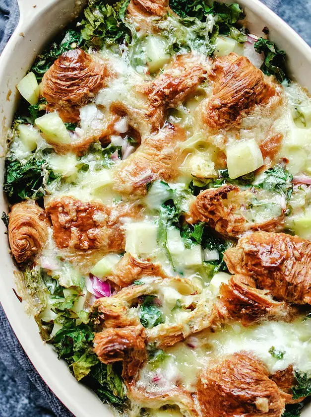 Savory Croissant Breakfast Casserole