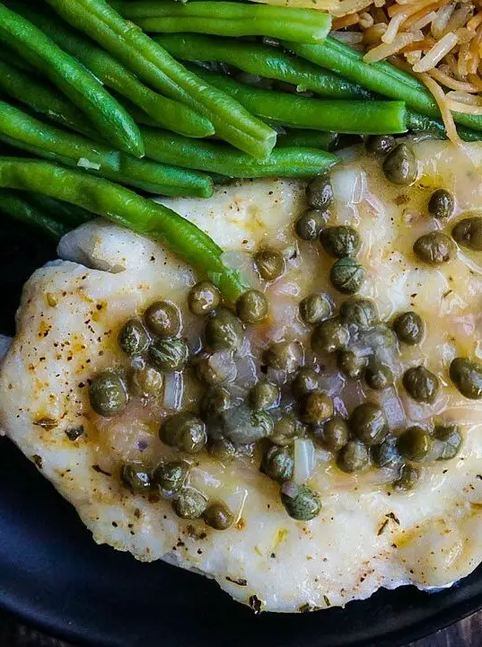 Grilled Haddock with Lemon-Caper Sauce