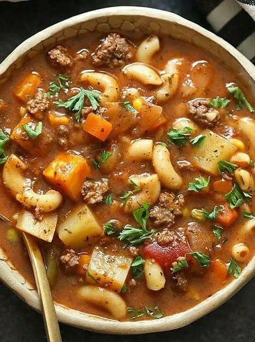 Instant Pot Hamburger Soup