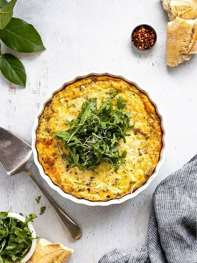 Potato Egg Casserole with Gruyere and Herbs