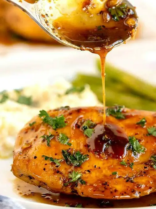 Maple Balsamic Glazed Skillet Chicken