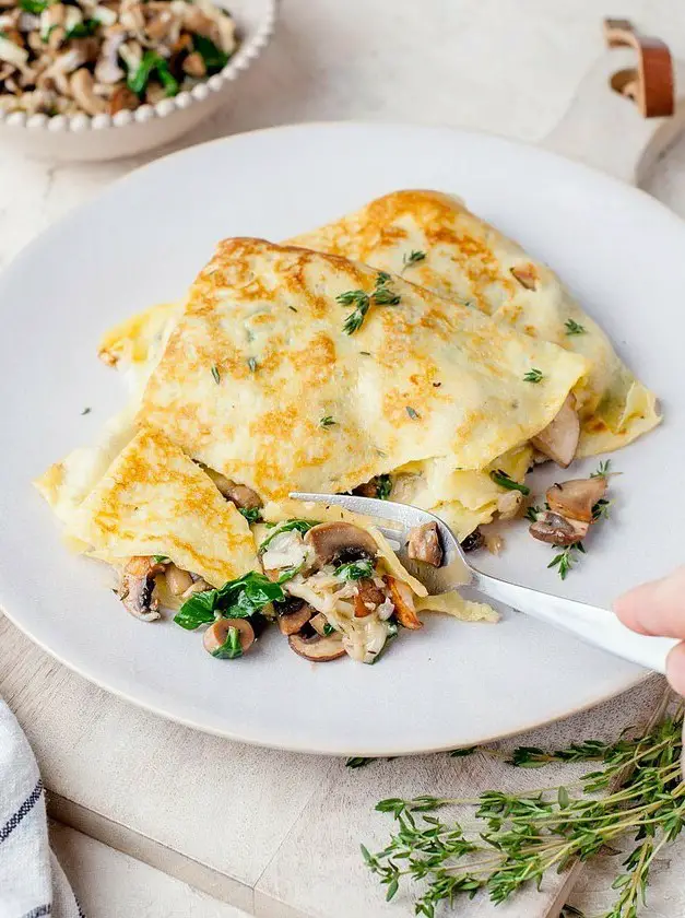 Mushroom Crepes