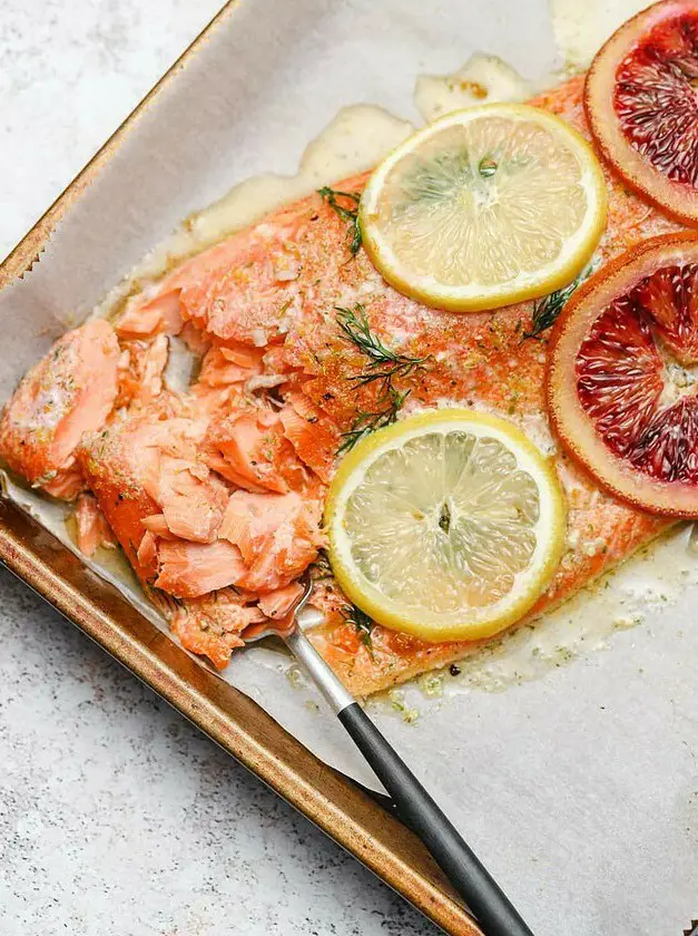 Slow Baked Steelhead Trout