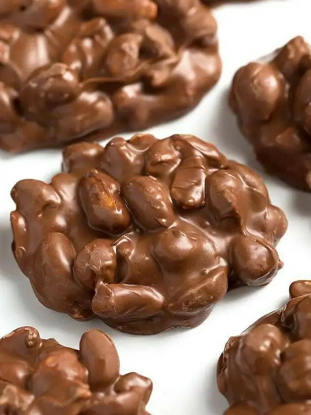 Crock Pot Chocolate Peanut Clusters