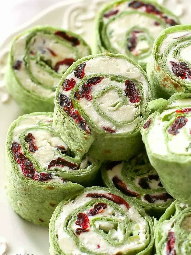 Cranberry and Feta Pinwheels